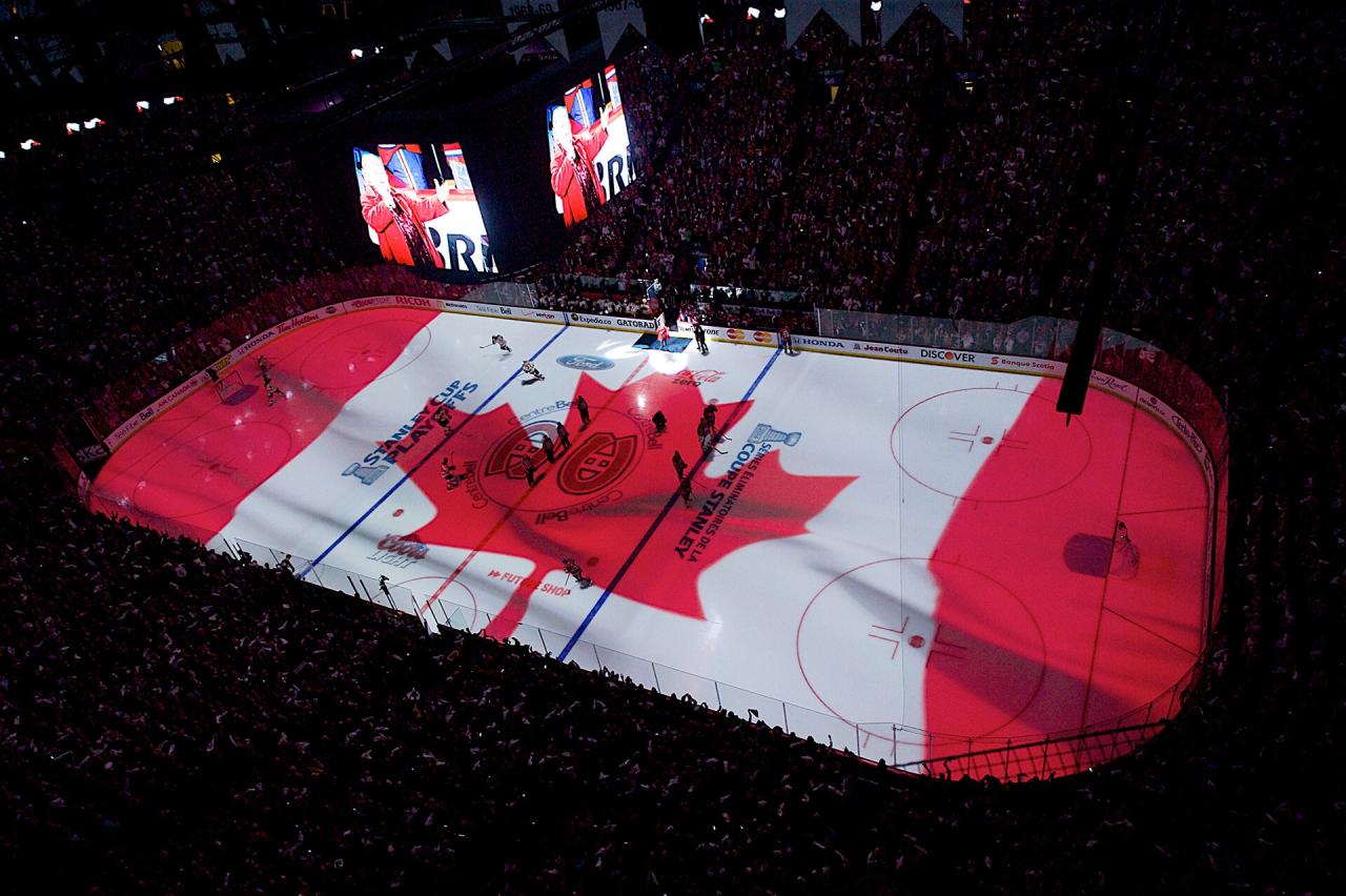 Montreal canadiens leafs maple toronto